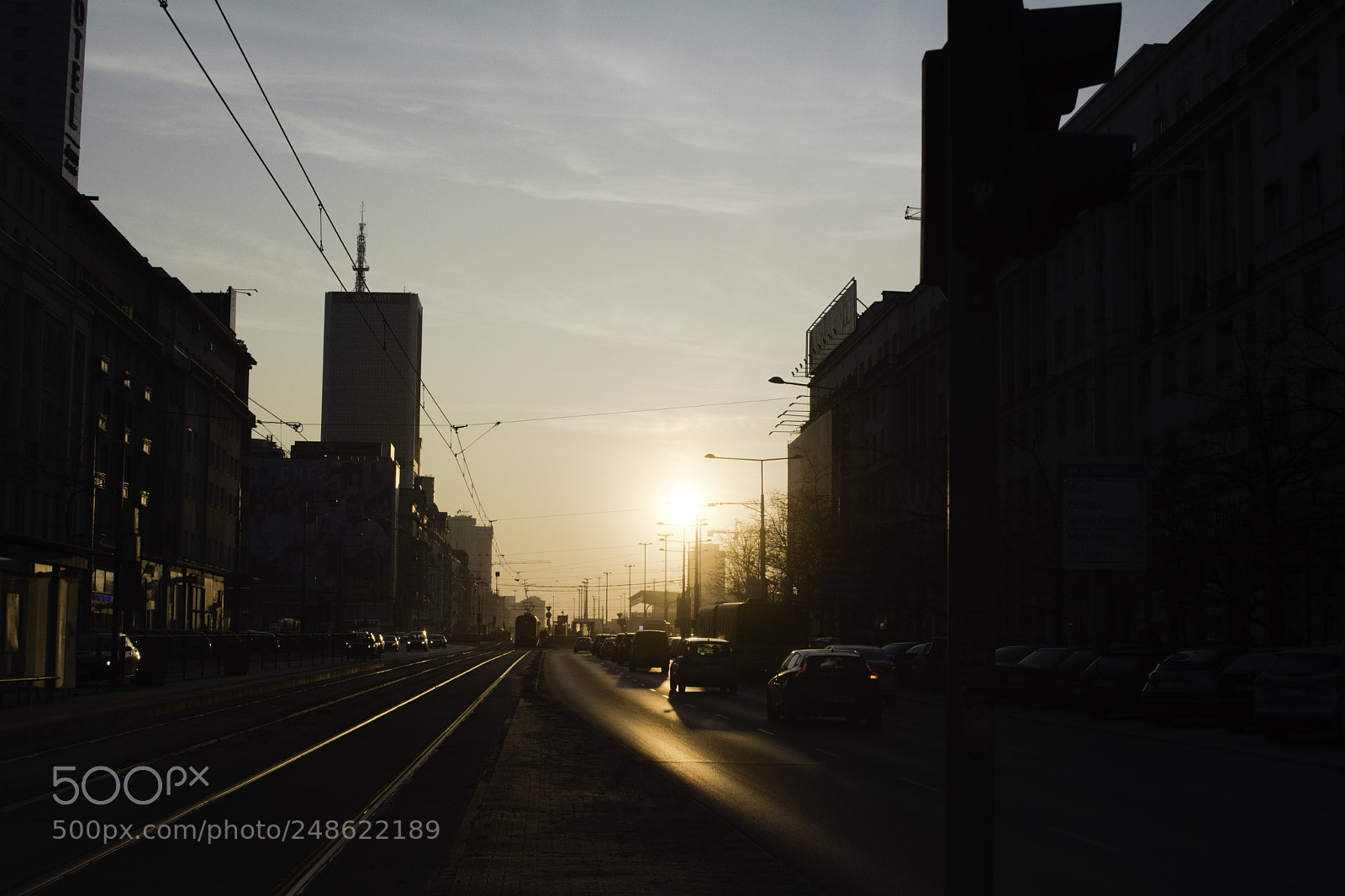 Nikon D5200 sample photo. Warsaw sunset photography