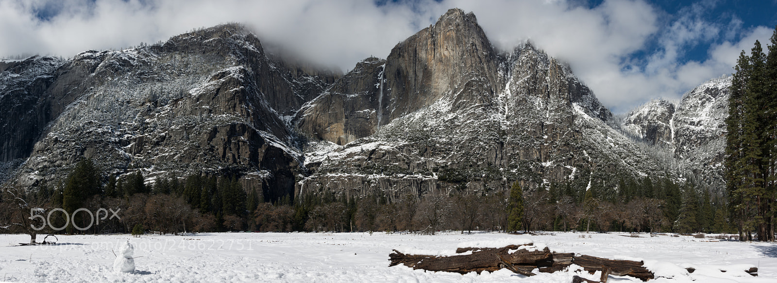 Nikon D7100 sample photo. Panorama of yosemite falls photography
