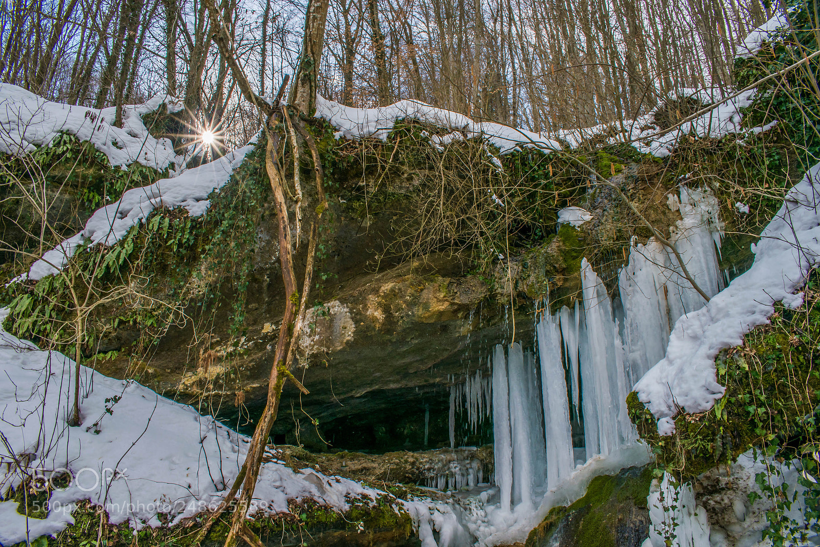 Nikon D5300 sample photo. Frozen waterfall photography