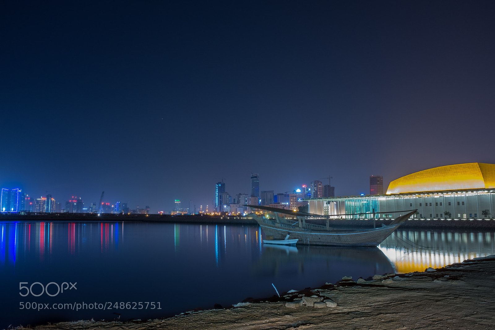 Fujifilm X100T sample photo. Manama night view photography