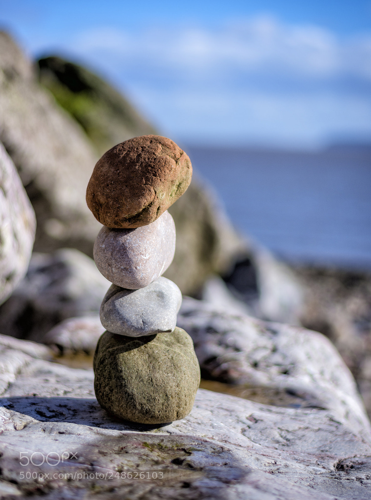 Nikon D7200 sample photo. Stacked pebbles photography