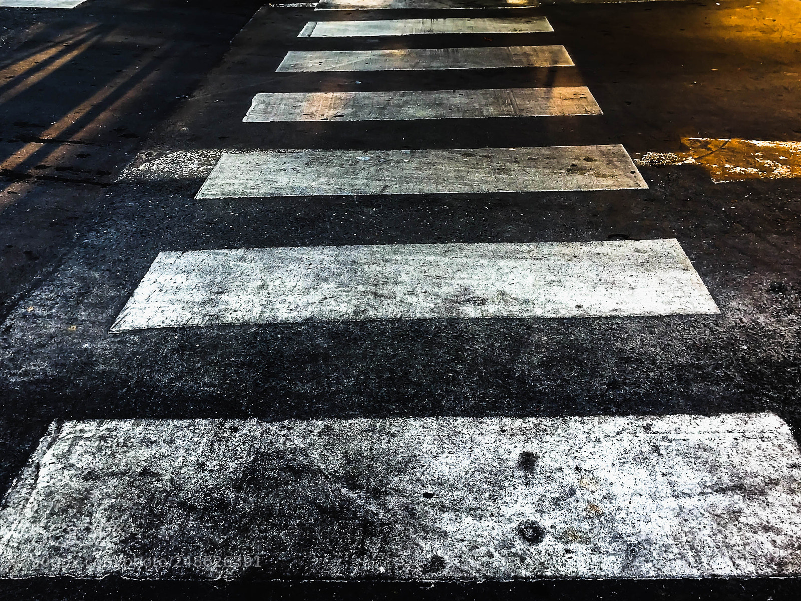 Apple iPhone 6 Plus sample photo. Crosswalk near the evening photography
