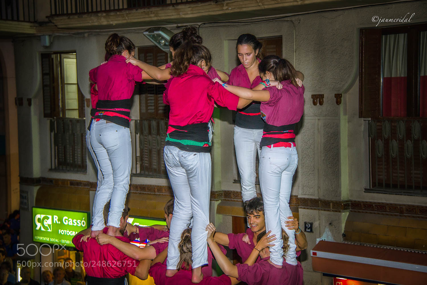 Canon EOS 7D sample photo. Mujeres "castelleres" photography
