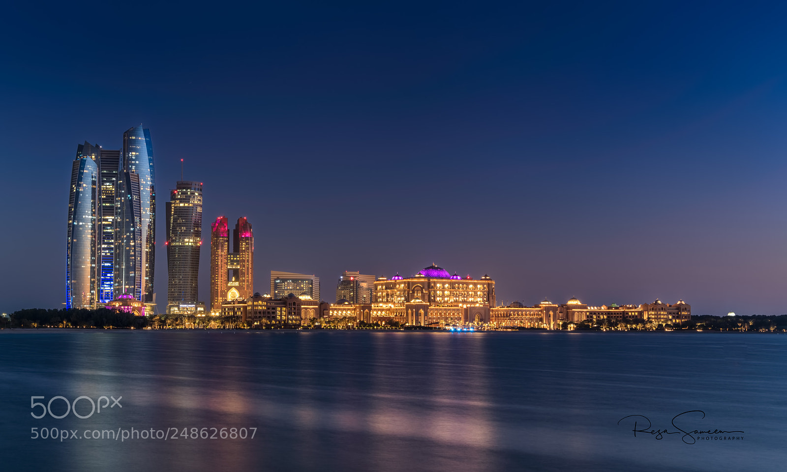 Sony a7R III sample photo. Ethihad towers and the photography