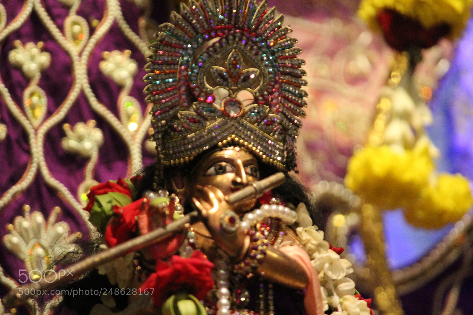 Canon EF-S 55-250mm F4-5.6 IS II sample photo. Iskcon krishna utsavar photography
