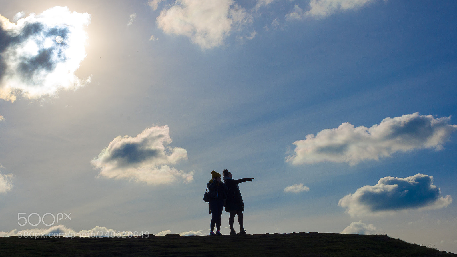 Pentax K-5 sample photo. Arthur's seat silhouettes photography