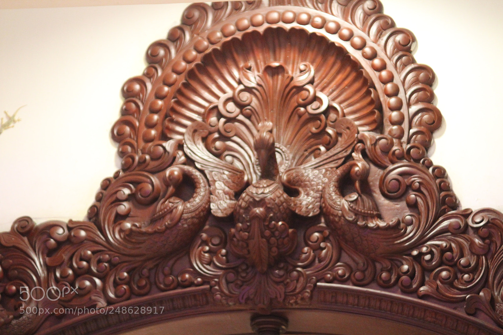 Canon EF-S 55-250mm F4-5.6 IS II sample photo. Wooden peacock photography