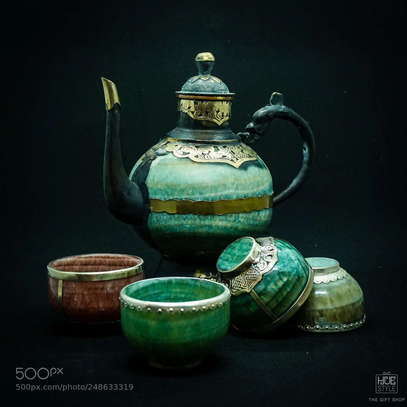 Sony Alpha a5000 (ILCE 5000) sample photo. Jade teacups photography