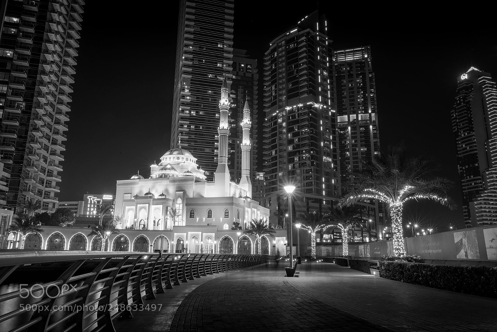 Nikon D610 sample photo. Dubai marina mosque photography