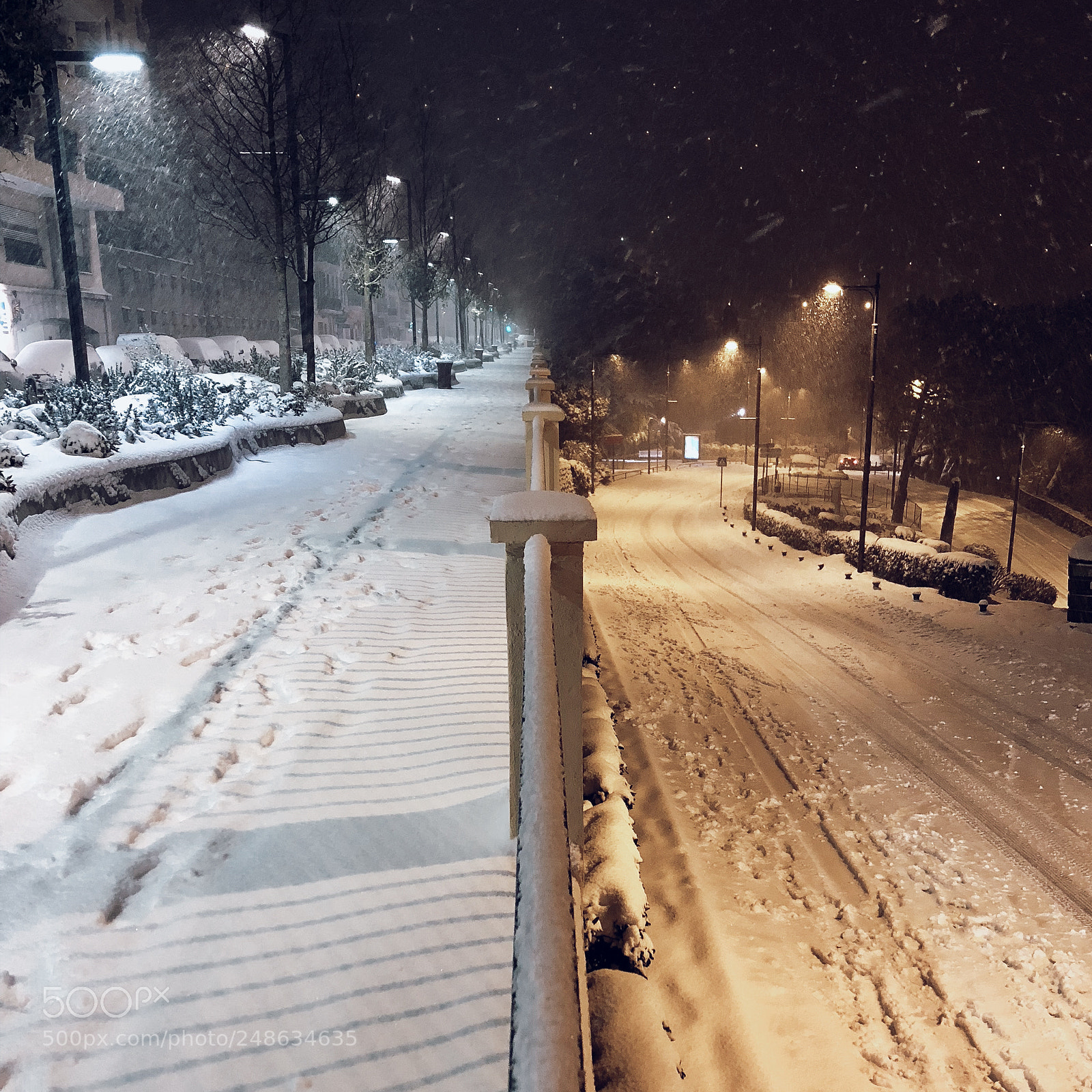 Apple iPhone X sample photo. Snowstorm on the french photography