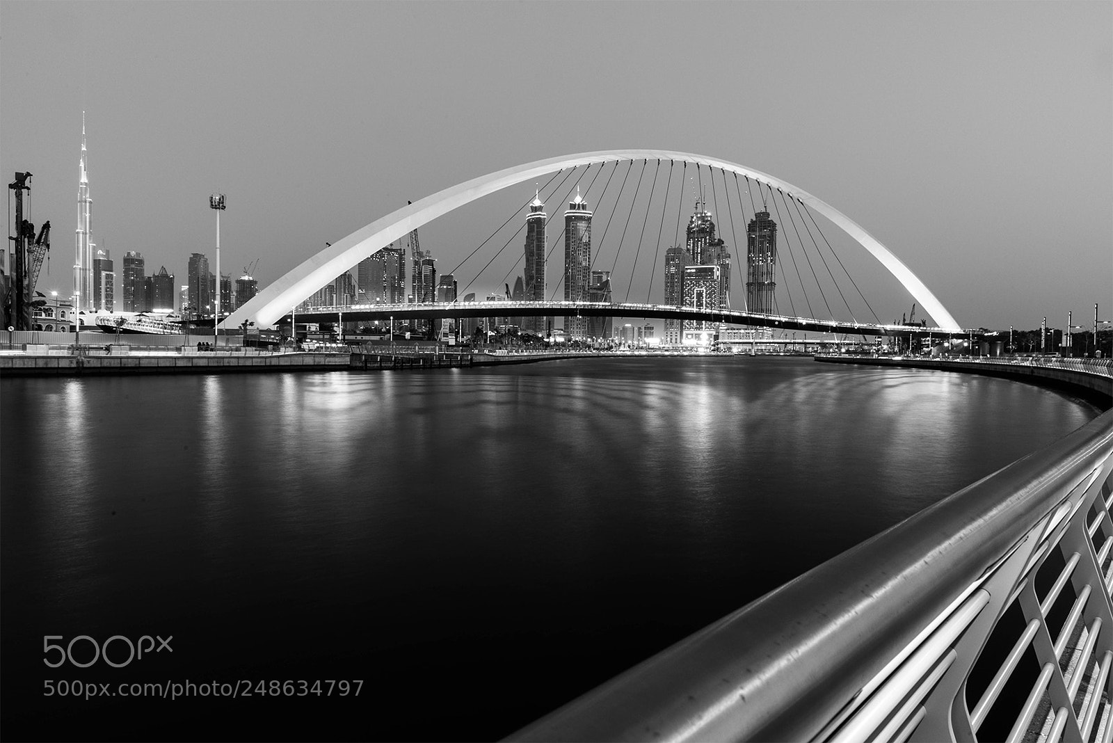 Nikon D610 sample photo. Dubai water canal hanging photography