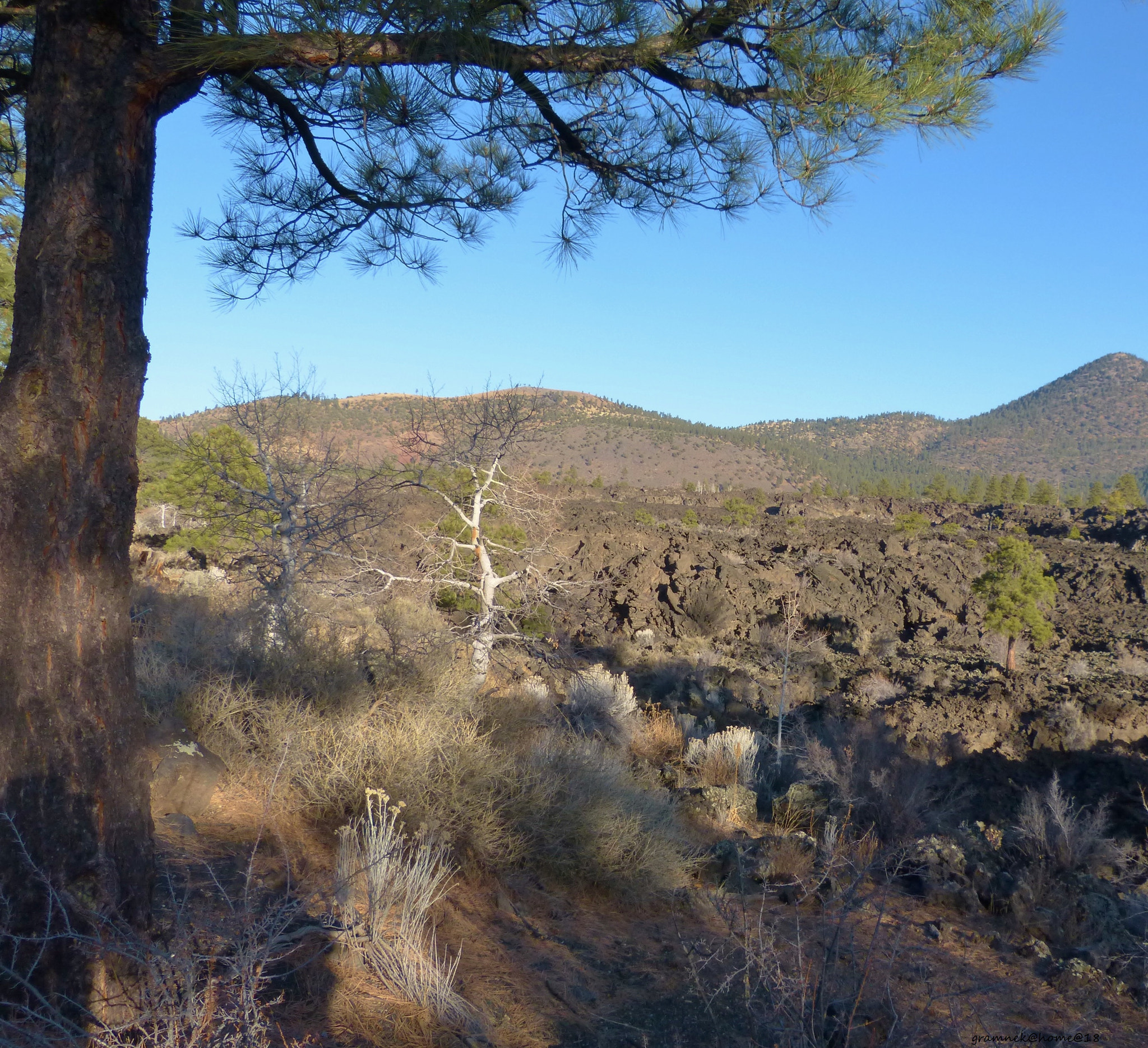 Panasonic Lumix DMC-FZ60 (Lumix DMC-FZ62) sample photo. Sunset crater volcano national monument arizona photography