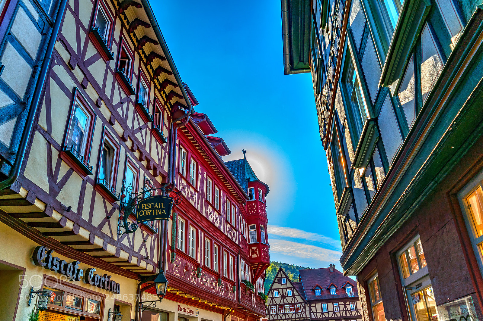 Samsung NX30 sample photo. Miltenberg main street photography