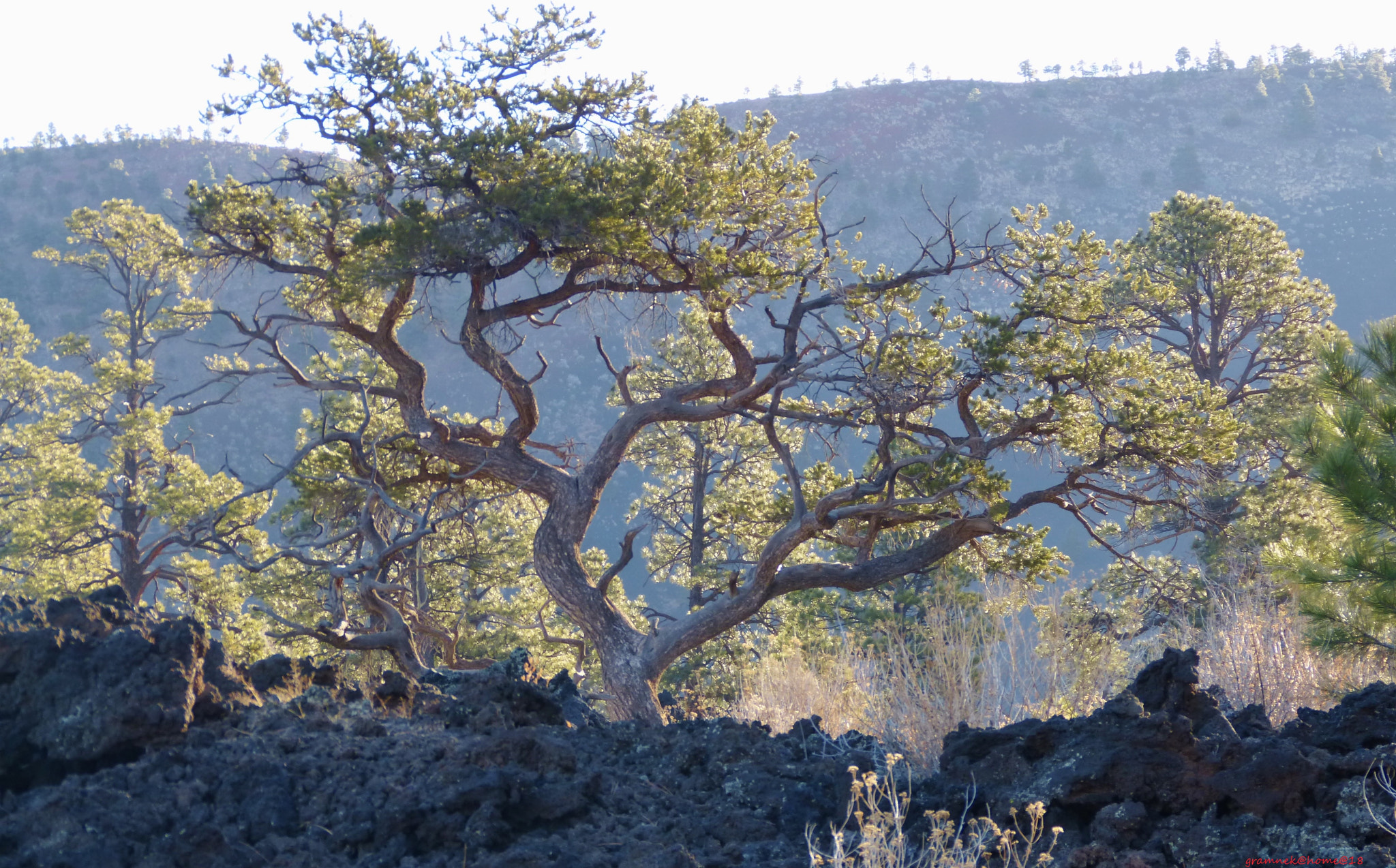 Panasonic Lumix DMC-FZ60 (Lumix DMC-FZ62) sample photo. Against the odds - sunset crater volcano photography