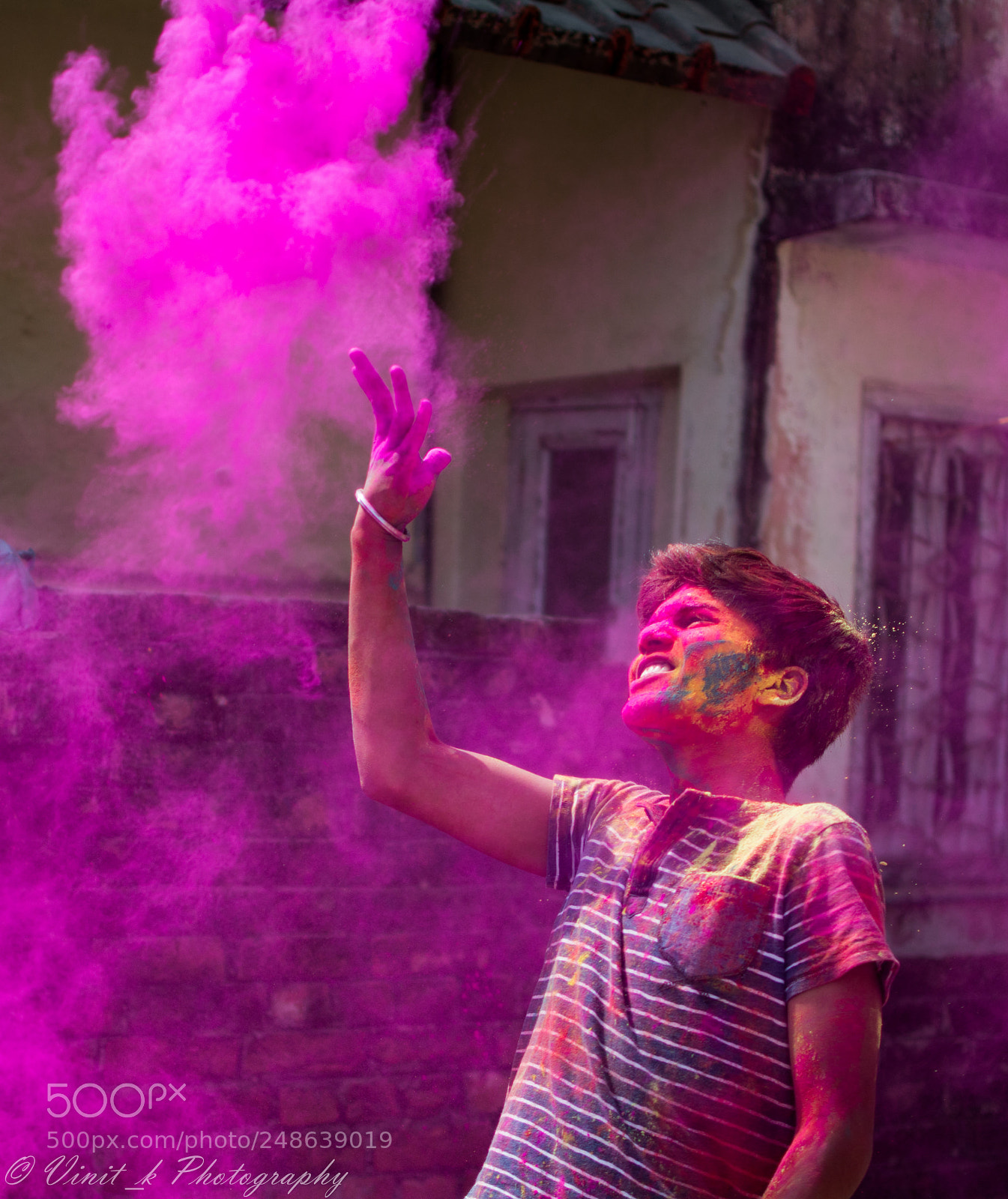 Nikon D5200 sample photo. Holi 2018 photography