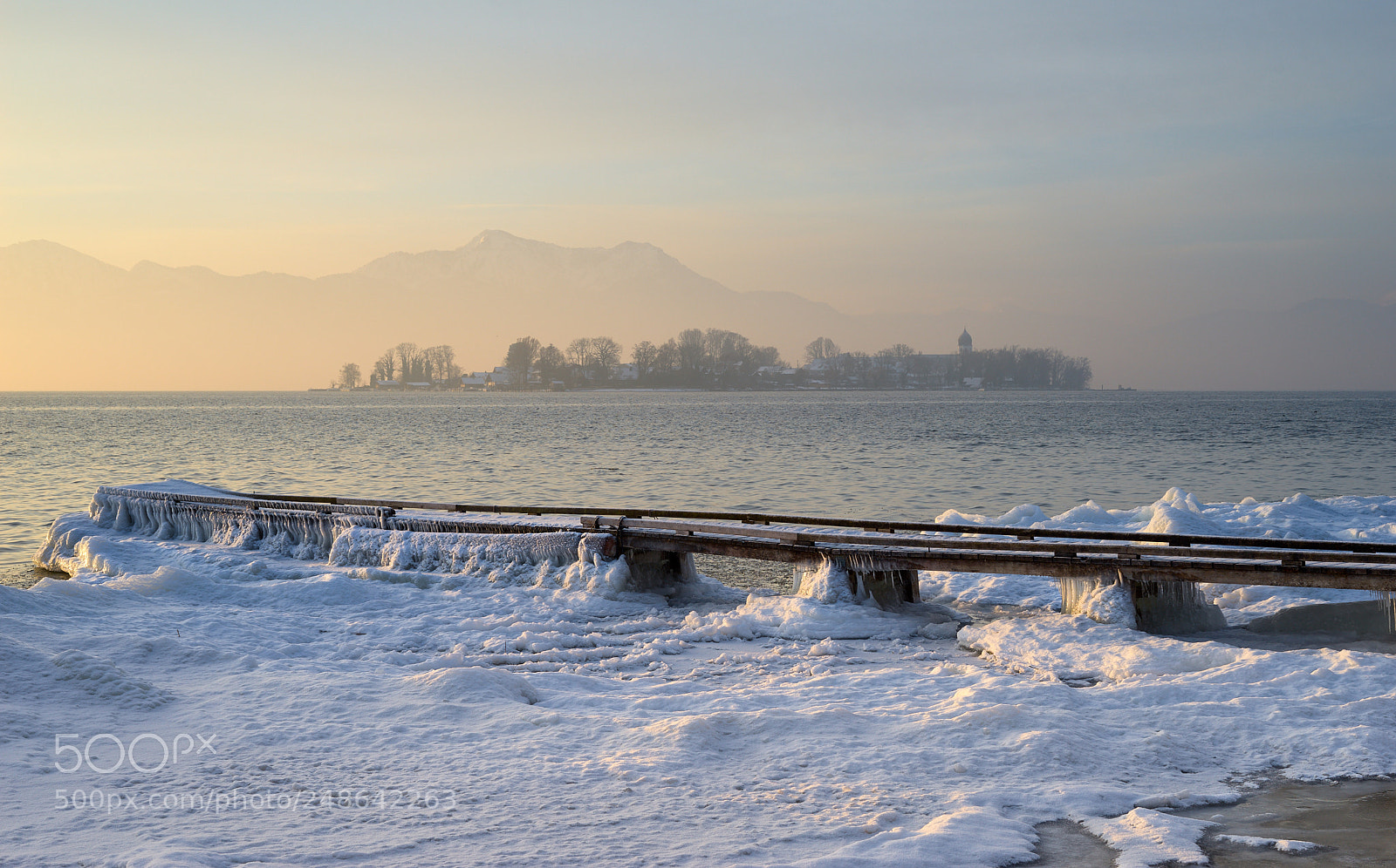 Sony a7 II sample photo. Icy footbridge photography