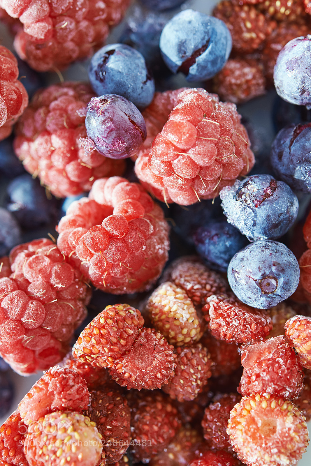 Nikon D600 sample photo. Deep frozen berries photography