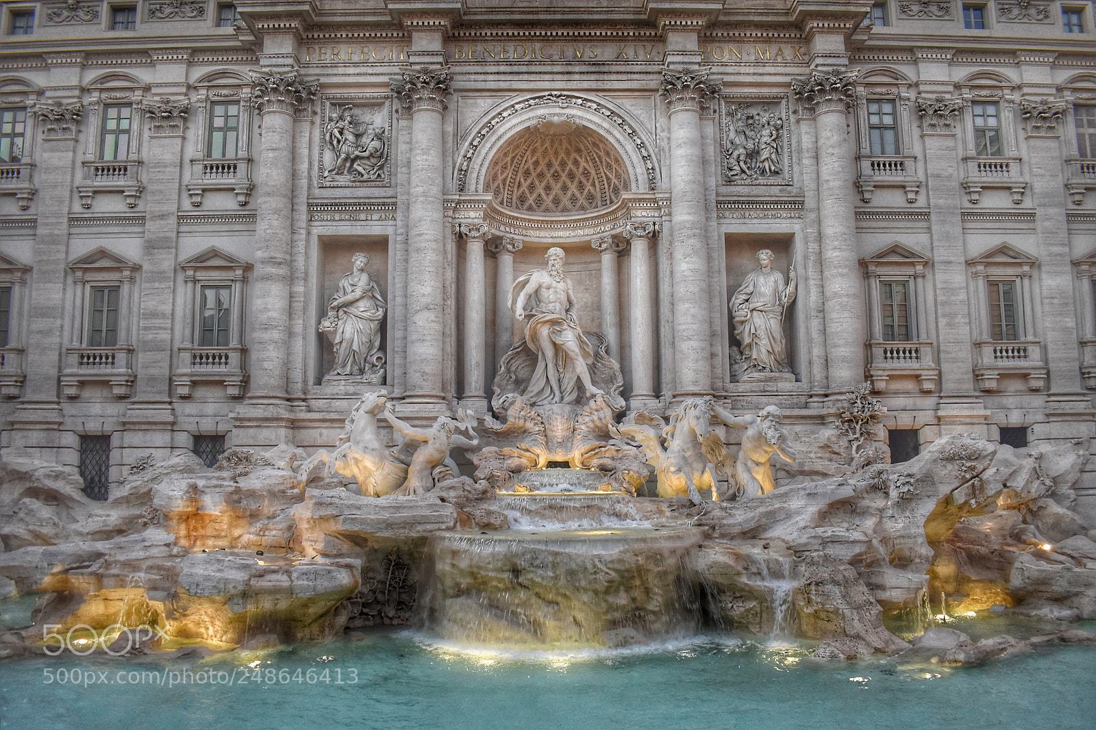 Nikon D5500 sample photo. Fontana di trevi, roma photography