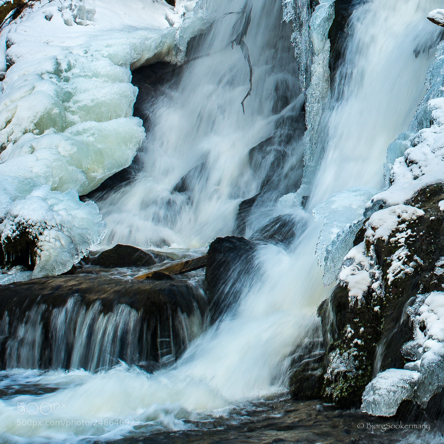 Nikon D600 sample photo. Inside the waterfall photography