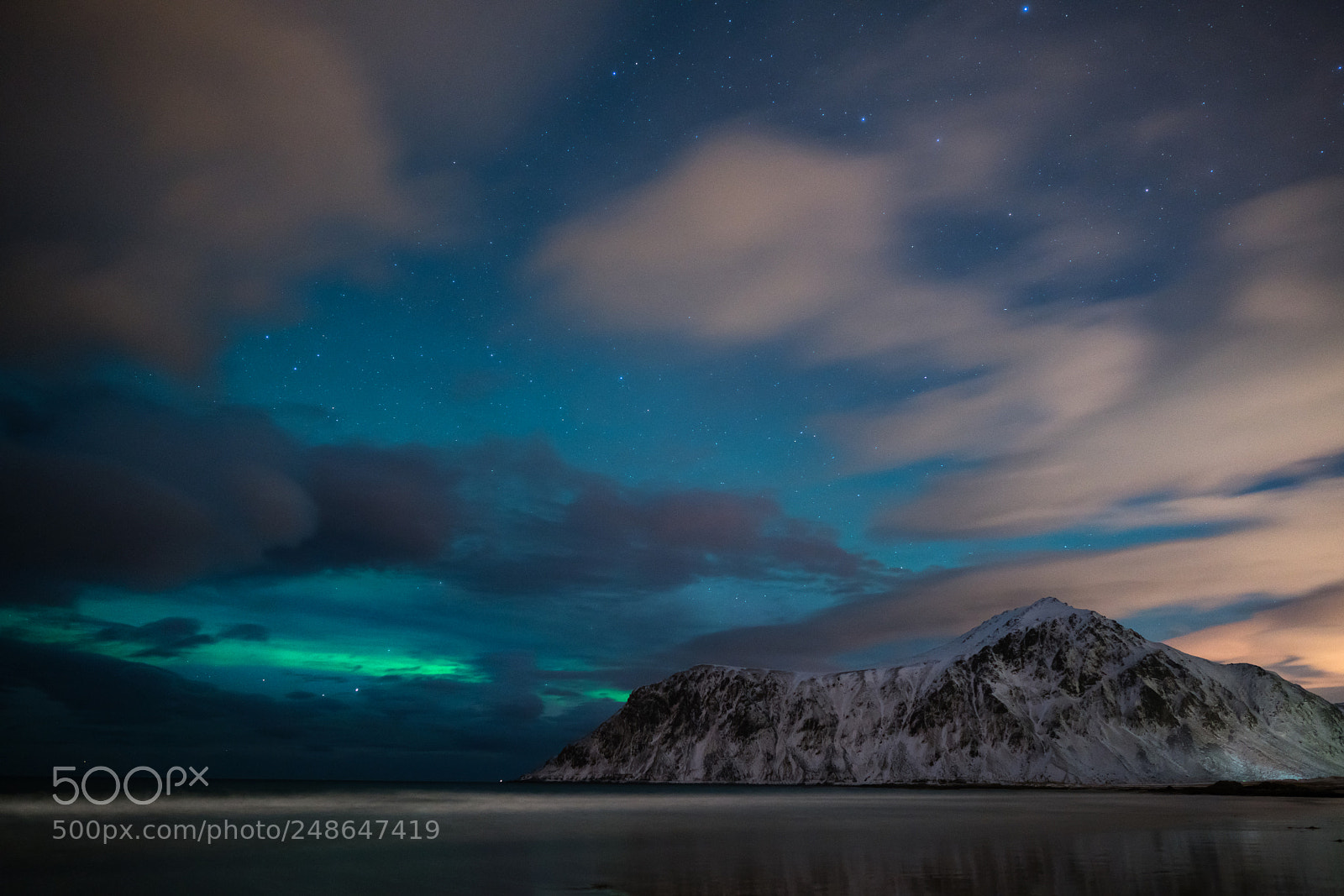 Sony a7R II sample photo. Aurora lurking behind the photography