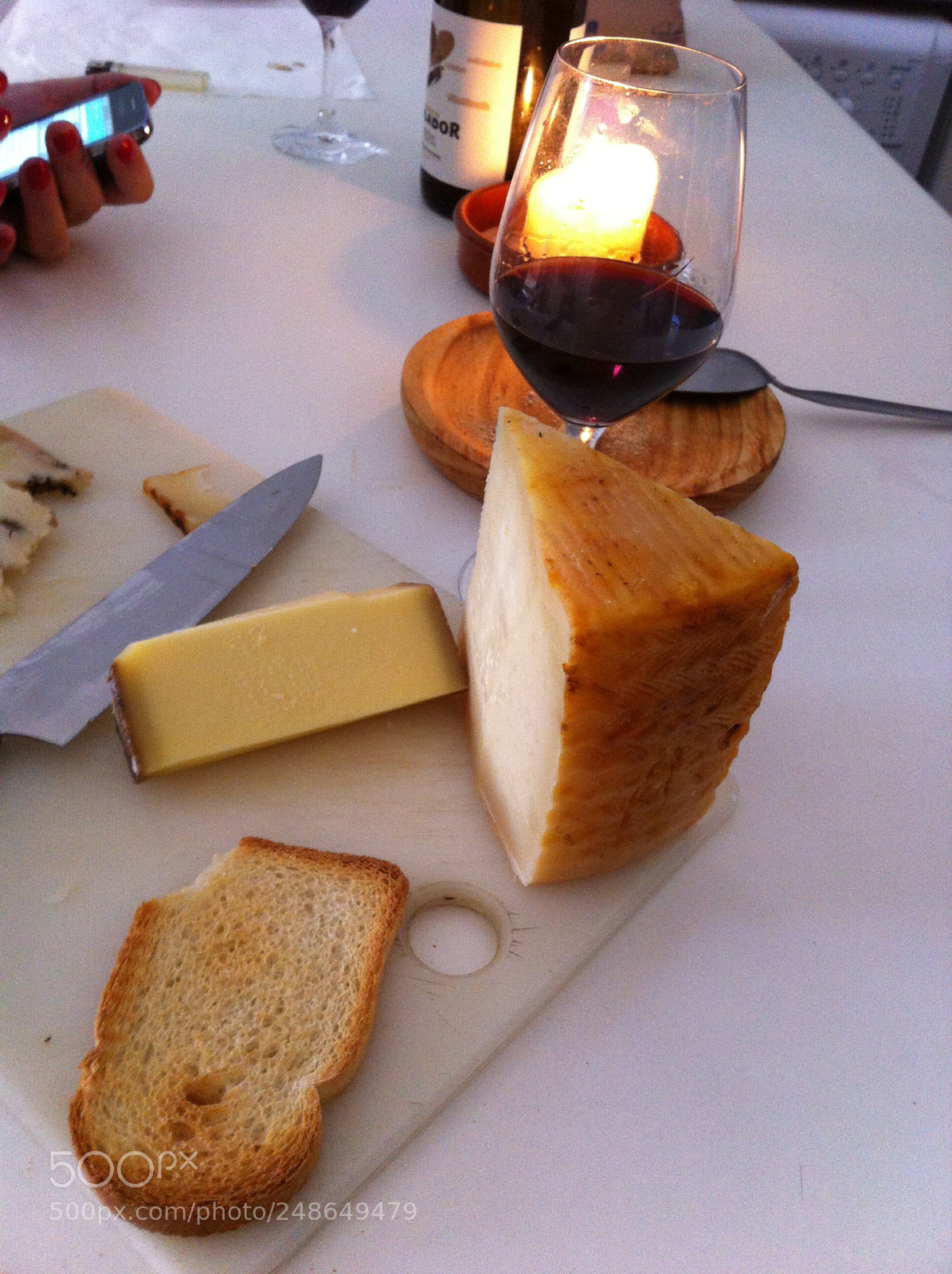 Apple iPhone 4 sample photo. Cheese and wine photography