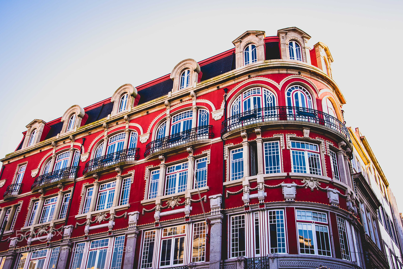 Nikon D810 sample photo. Red building photography