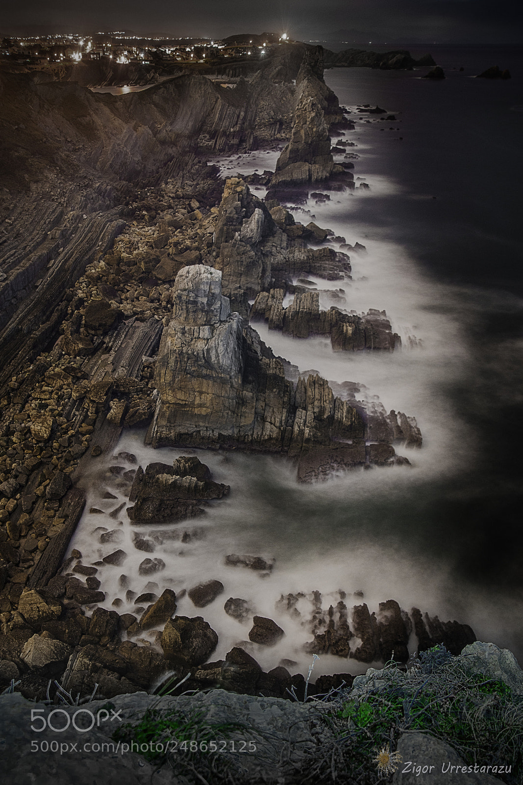 Nikon D800 sample photo. Rocks in the night. photography