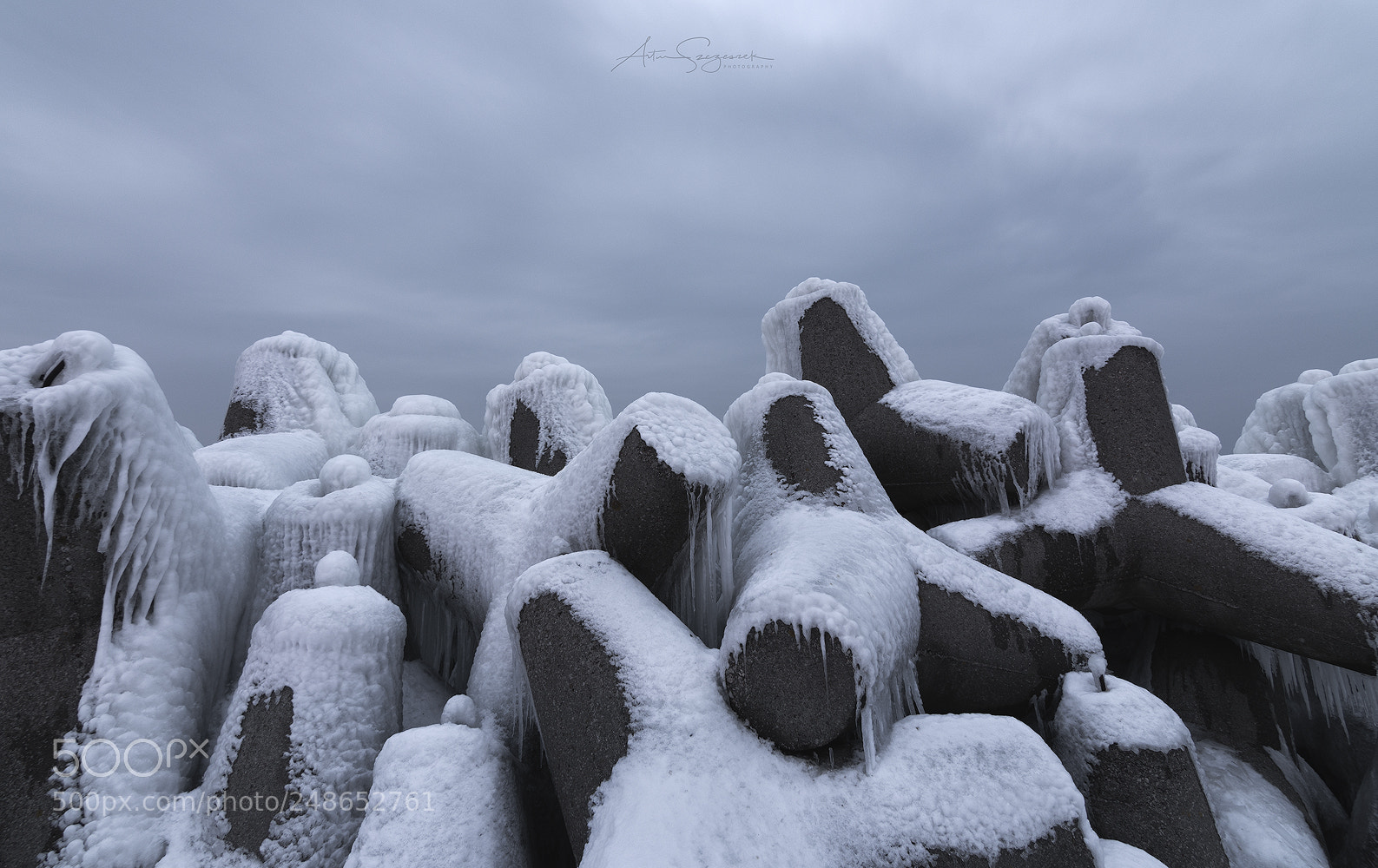 Nikon D7200 sample photo. Frozen tetrapods photography