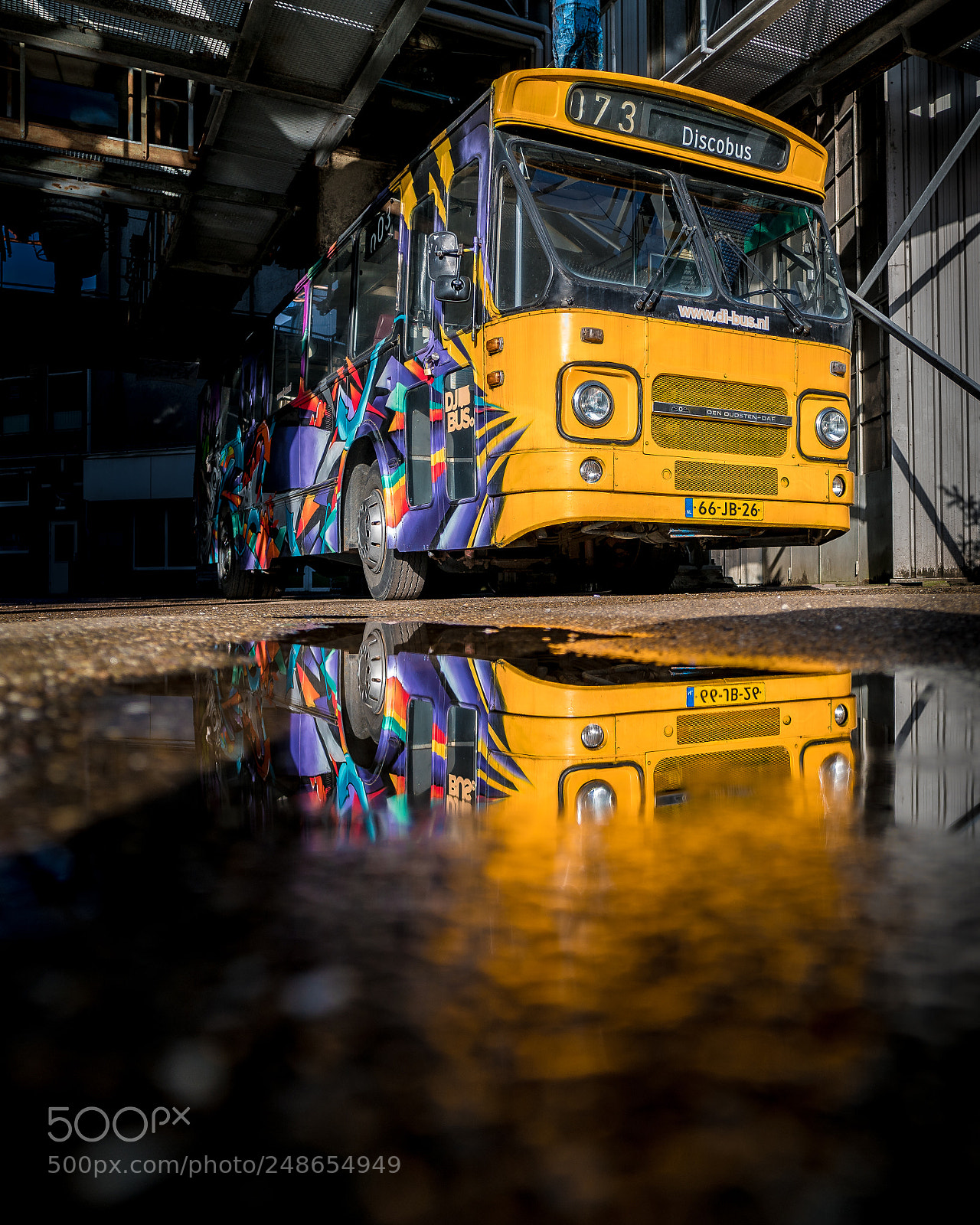 Sony a7R II sample photo. Abandoned discobus photography