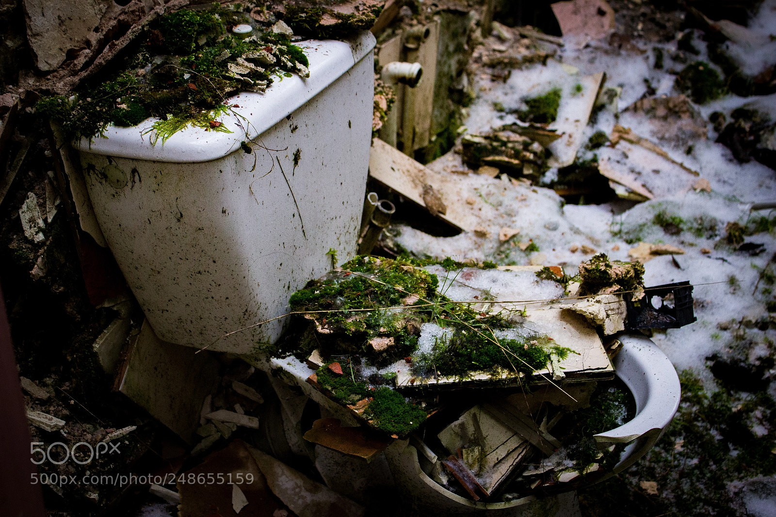 Canon EOS 600D (Rebel EOS T3i / EOS Kiss X5) sample photo. Abandoned toilet photography