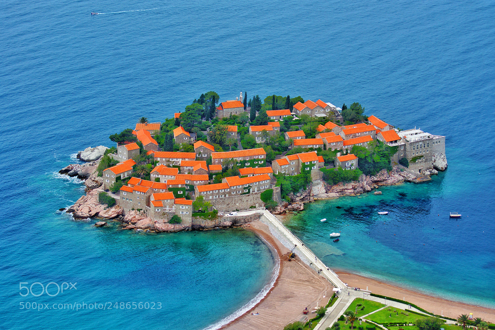 Sony SLT-A65 (SLT-A65V) sample photo. Sveti stefan ,montenegro photography