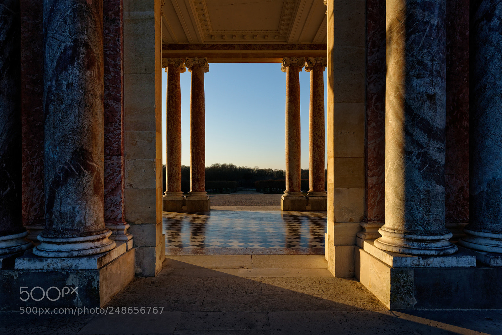 Nikon D610 sample photo. Sunset at grand trianon photography