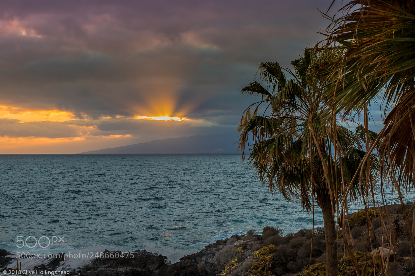 Canon EOS 7D Mark II sample photo. Sunset over la gomera photography