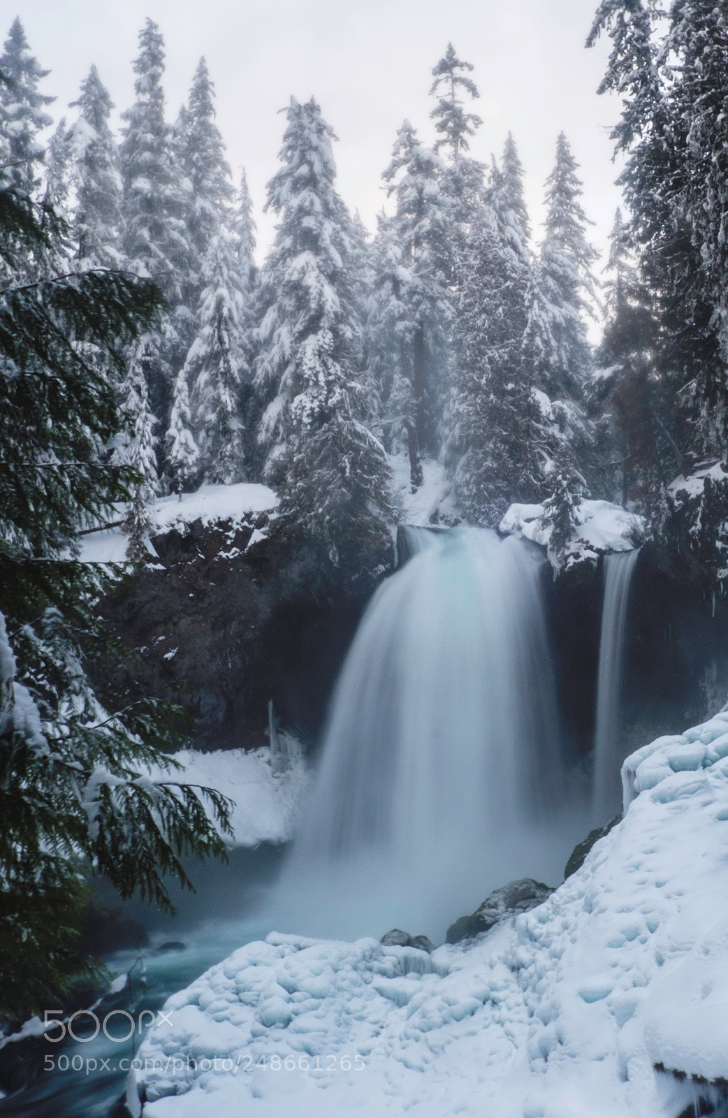 Fujifilm X-T1 sample photo. Sahalie under snow photography