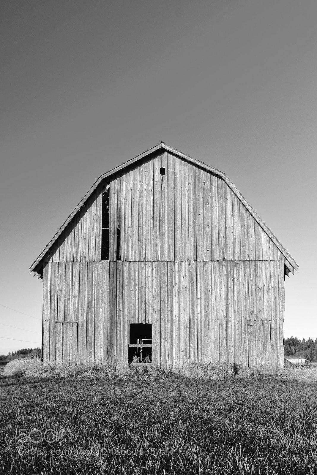 Canon EOS 7D Mark II sample photo. Black and white barn photography