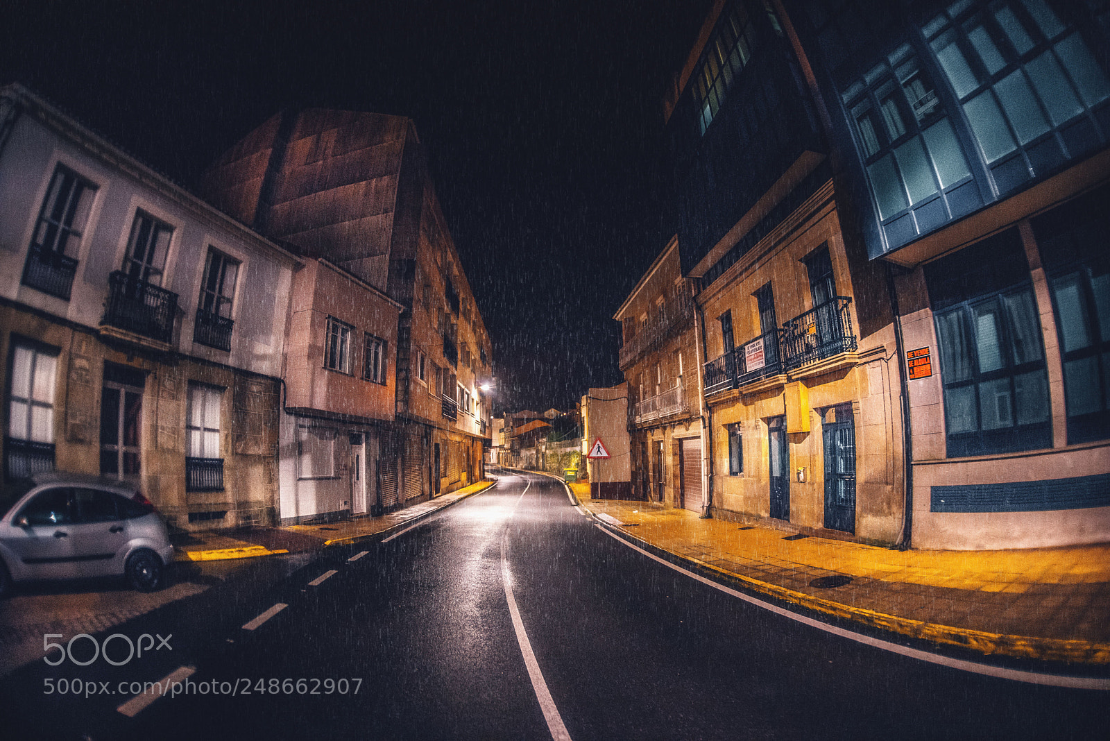 Pentax K-1 sample photo. Rainy porto do son photography