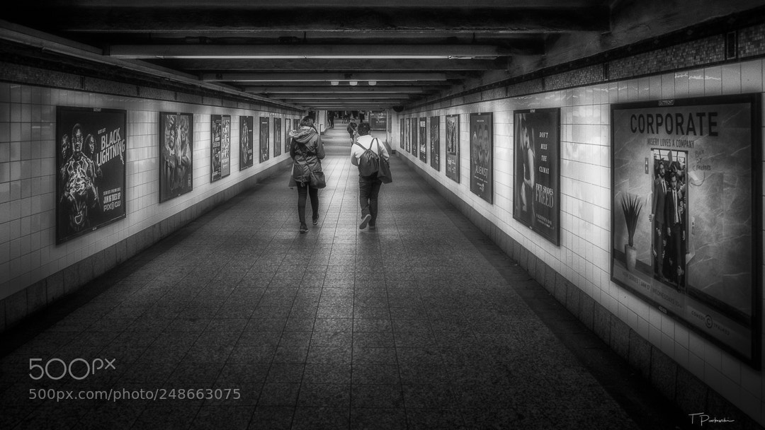Fujifilm X-T2 sample photo. Subway tunnel at times photography