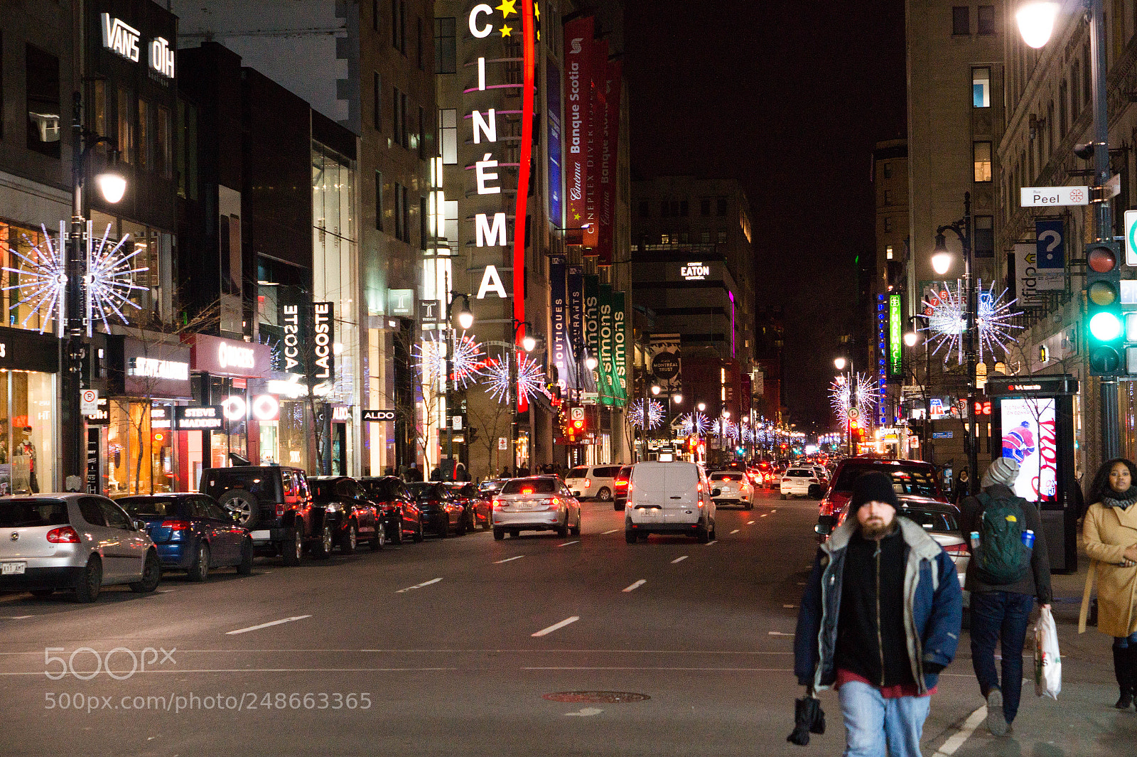 Sony Alpha a3500 sample photo. Christmas in montreal photography