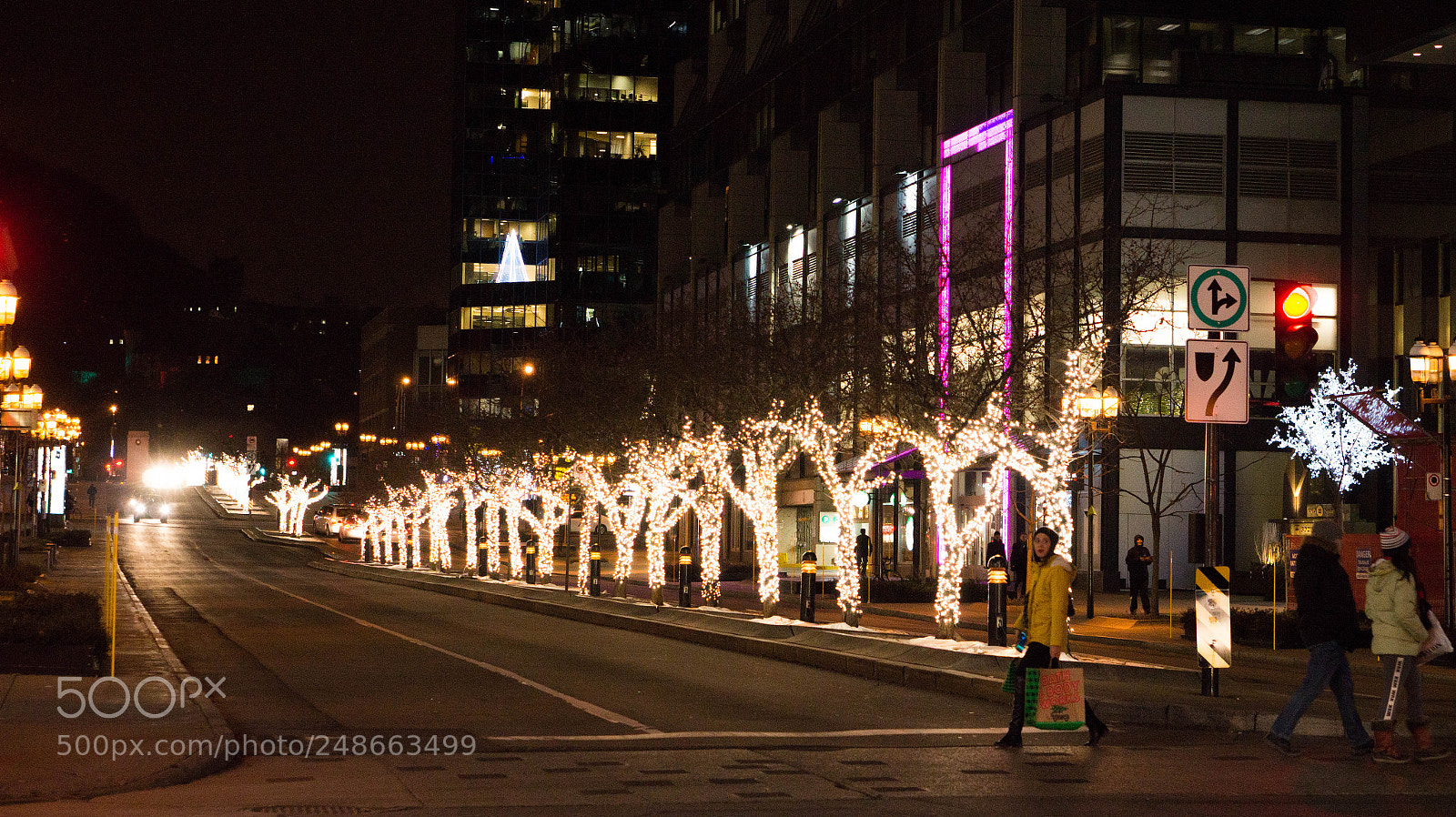 Sony Alpha a3500 sample photo. Christmas in montreal photography