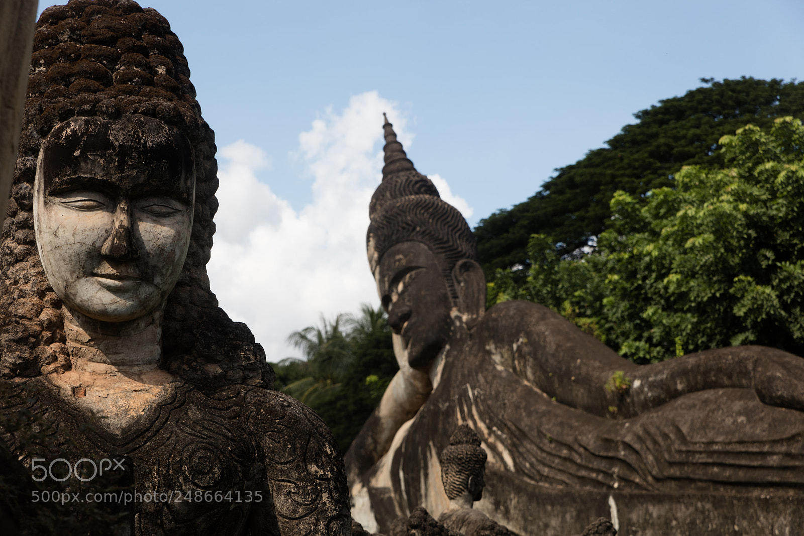 Canon EOS 5DS R sample photo. Wat xieng khuan buddha photography