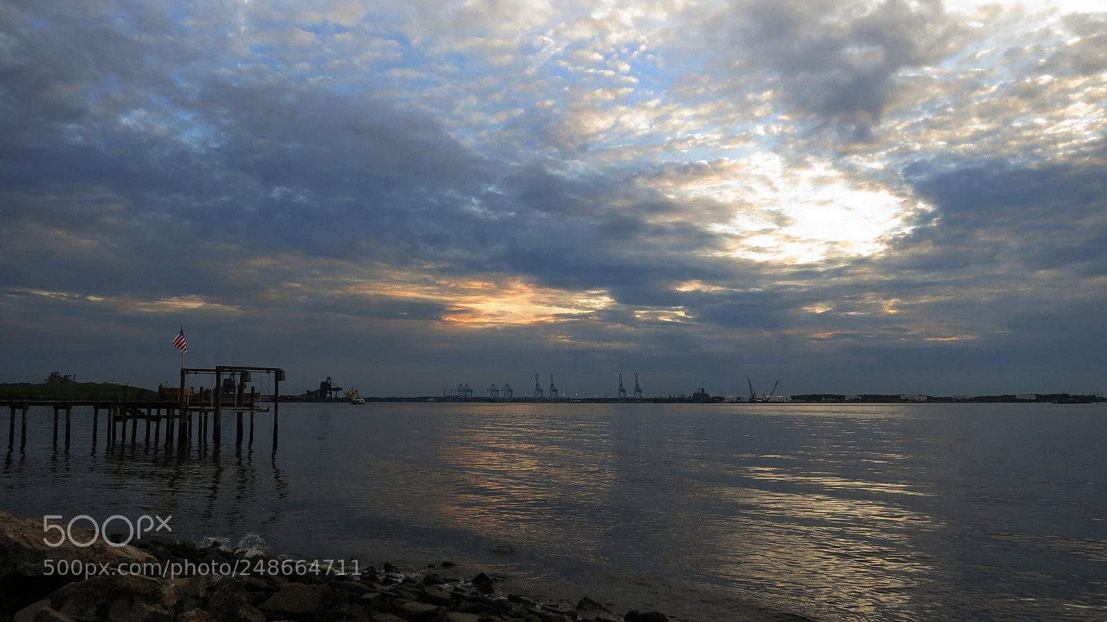 Canon PowerShot S100 sample photo. Peaceful elizabeth river sunset photography