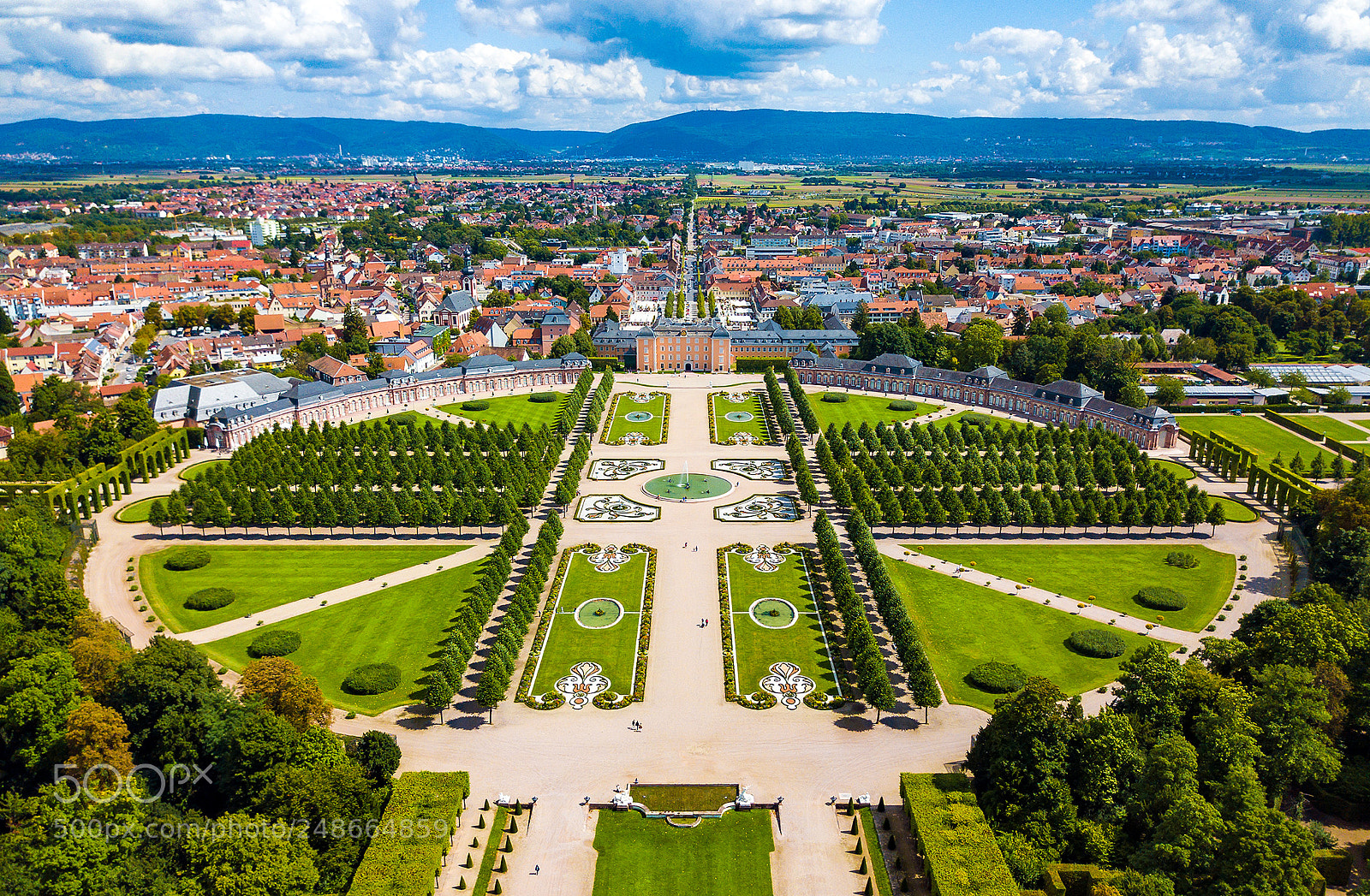 DJI FC220 sample photo. Schwetzingen castle photography