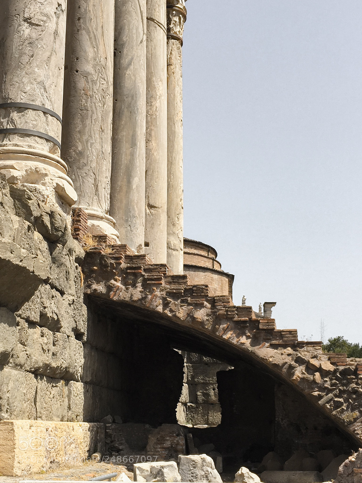 Apple iPhone 6s sample photo. Staircase ruins photography