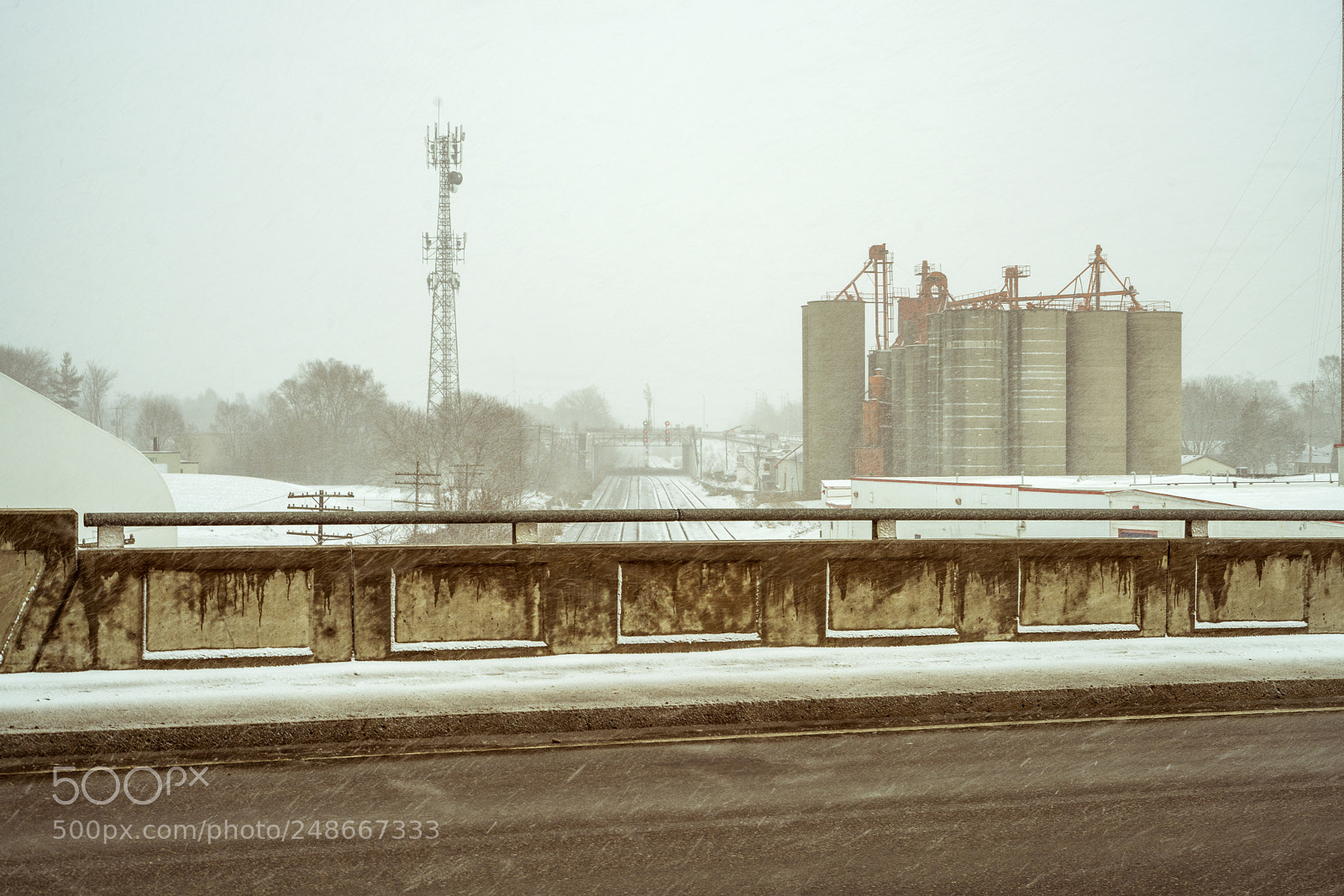Sony a7R II sample photo. Snowy tracks photography
