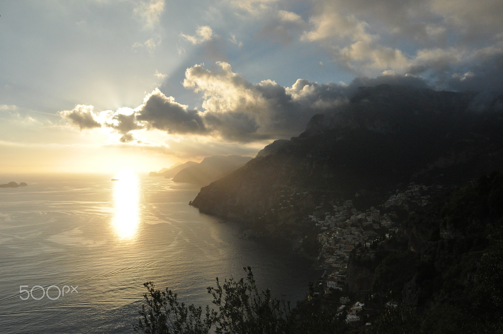 Nikon D5000 sample photo. Positano in the shade photography
