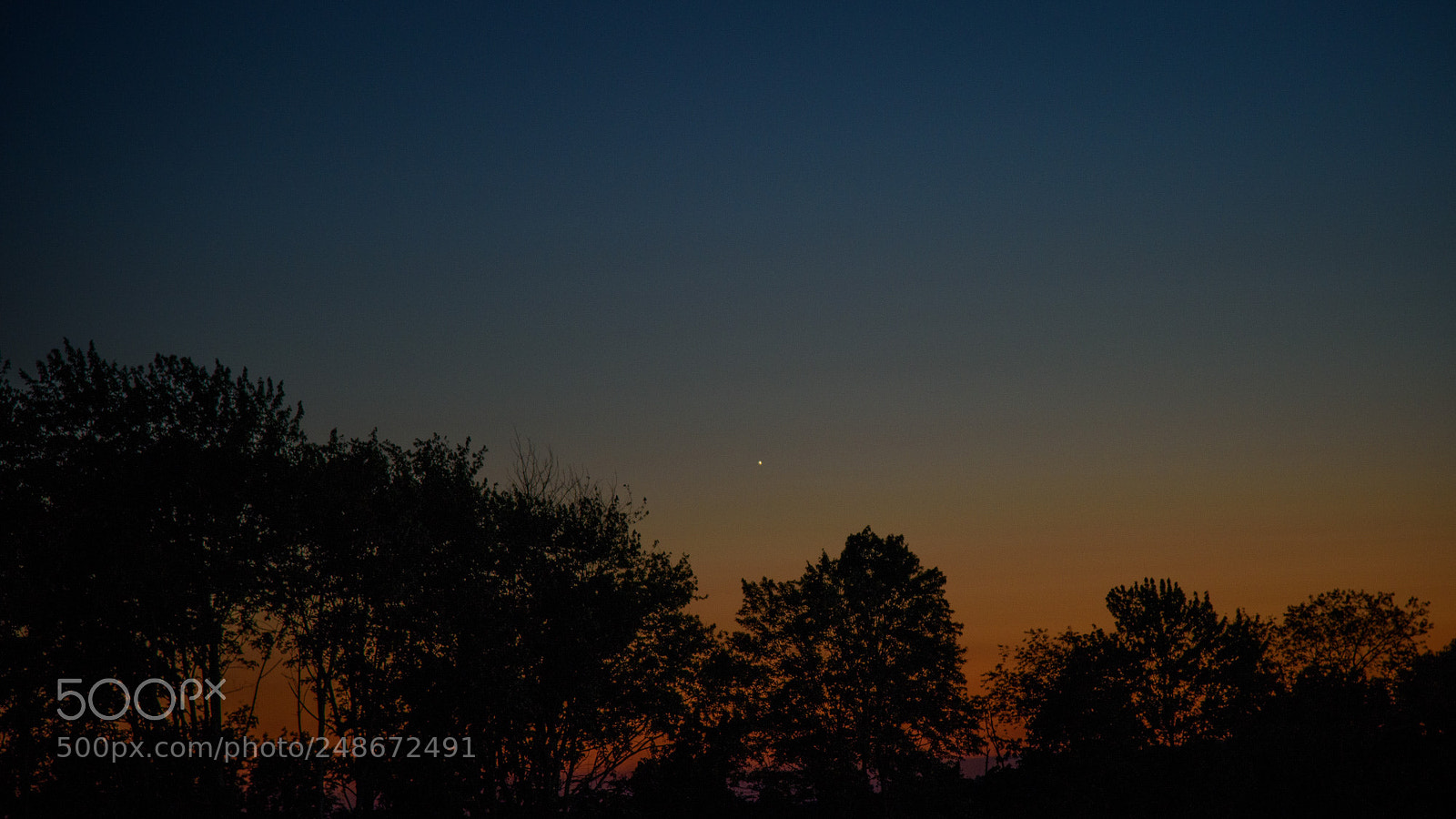 Nikon D810 sample photo. Last light first star photography
