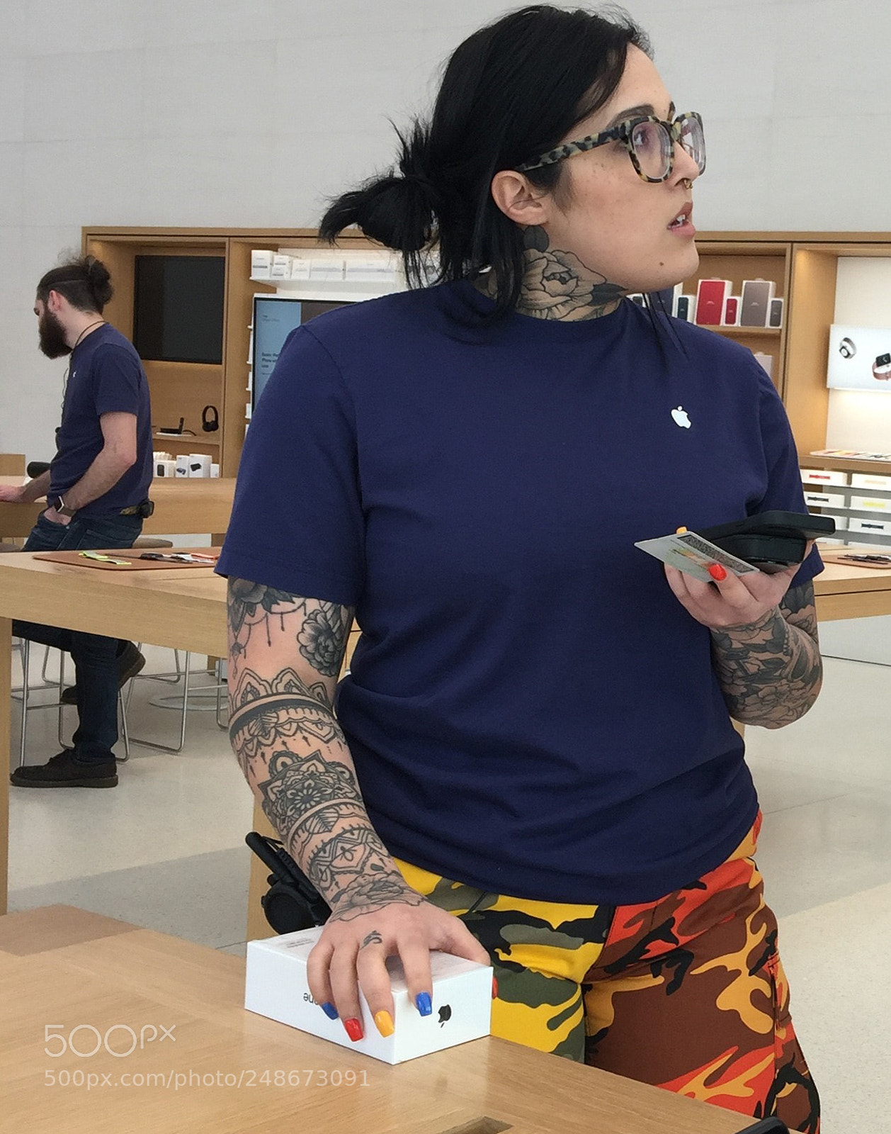 Apple iPhone 6 Plus sample photo. Colorful apple rep sells photography
