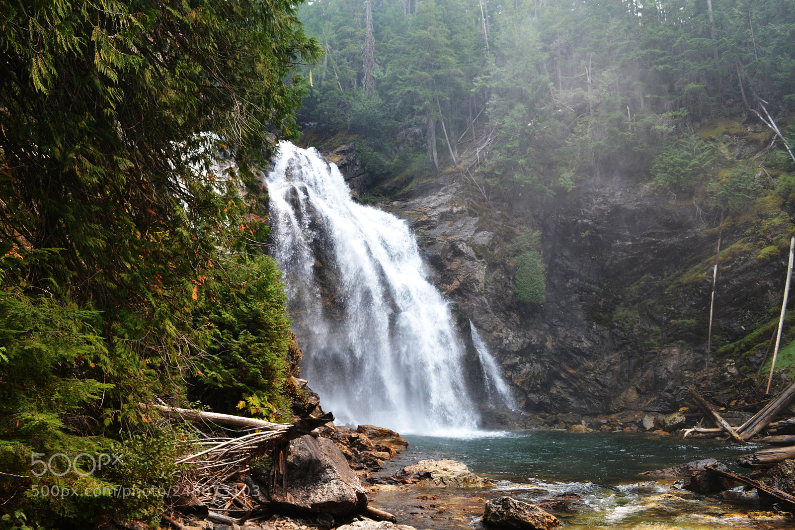 Nikon D3100 sample photo. Rainbow falls photography