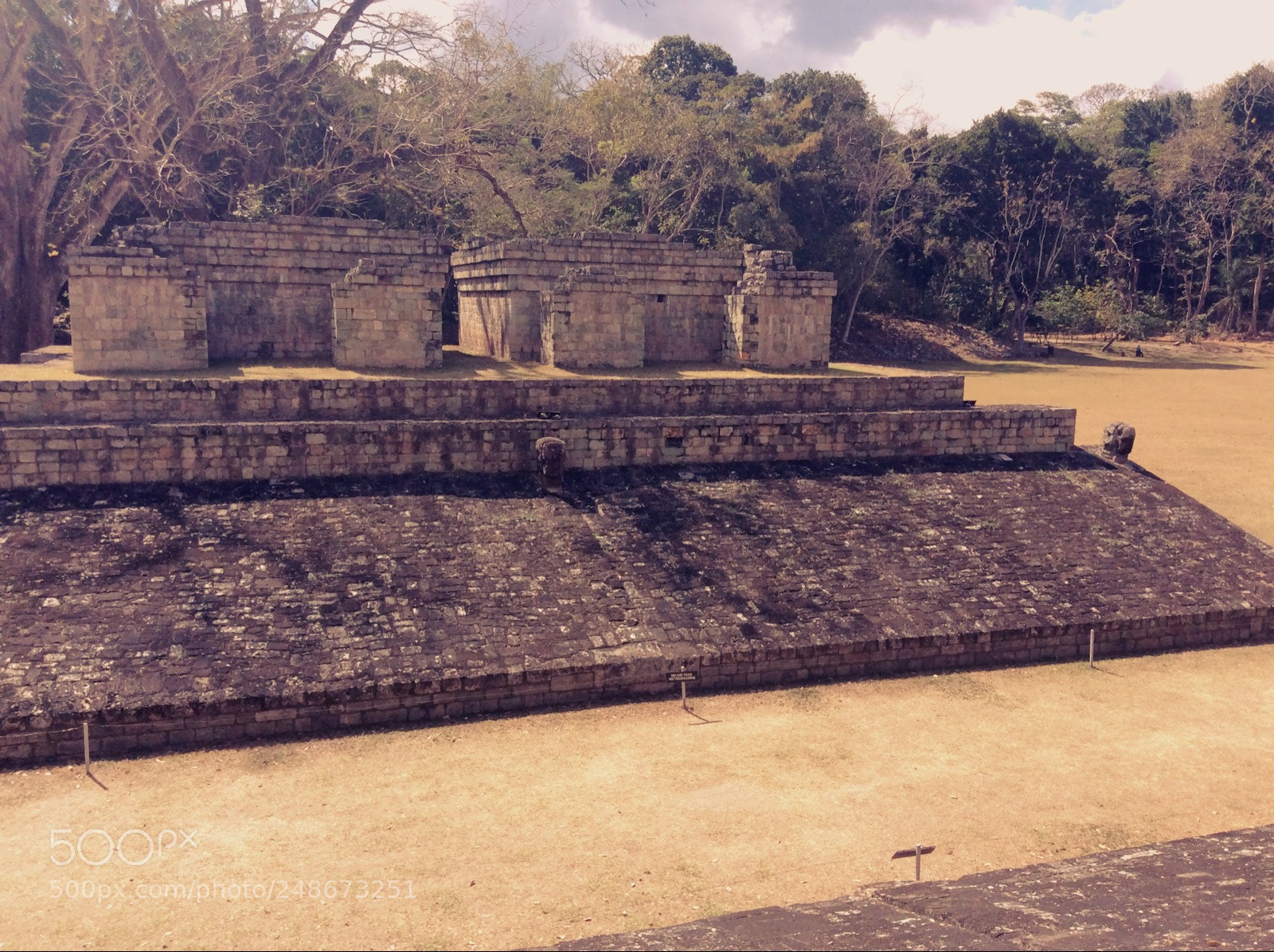 Apple iPad mini 2 sample photo. Mayan soccer field photography
