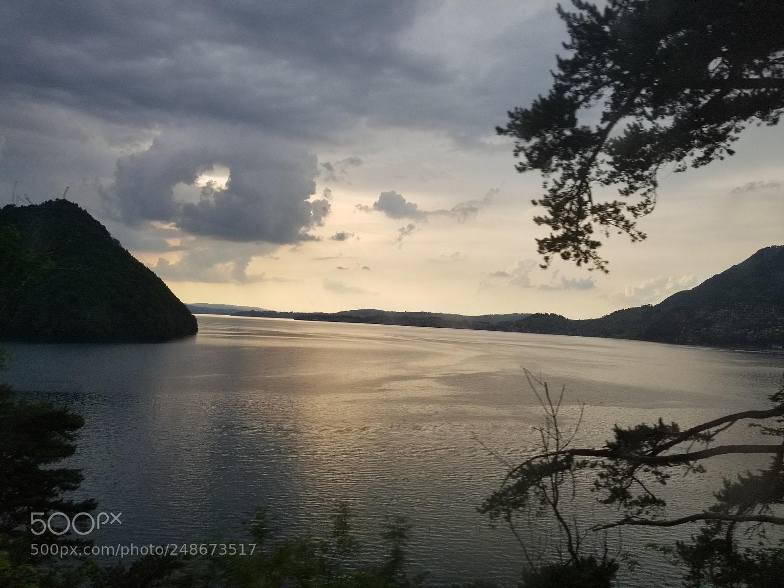 Samsung Galaxy S8 sample photo. Sunset in lucerne photography